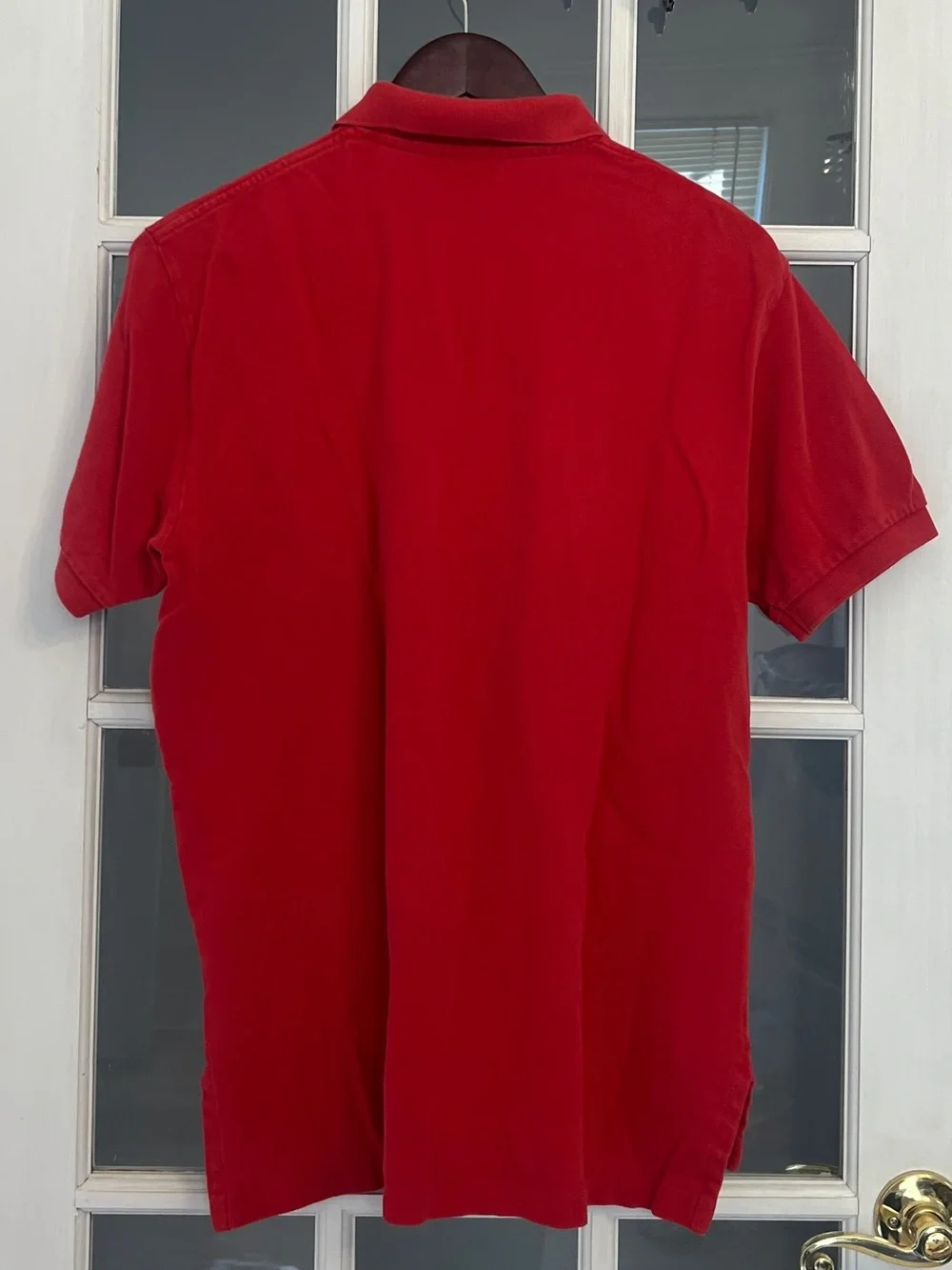 POLO RALPH LAUREN Men’s Red Classic Fit Short Sleeve Polo Shirt Size L